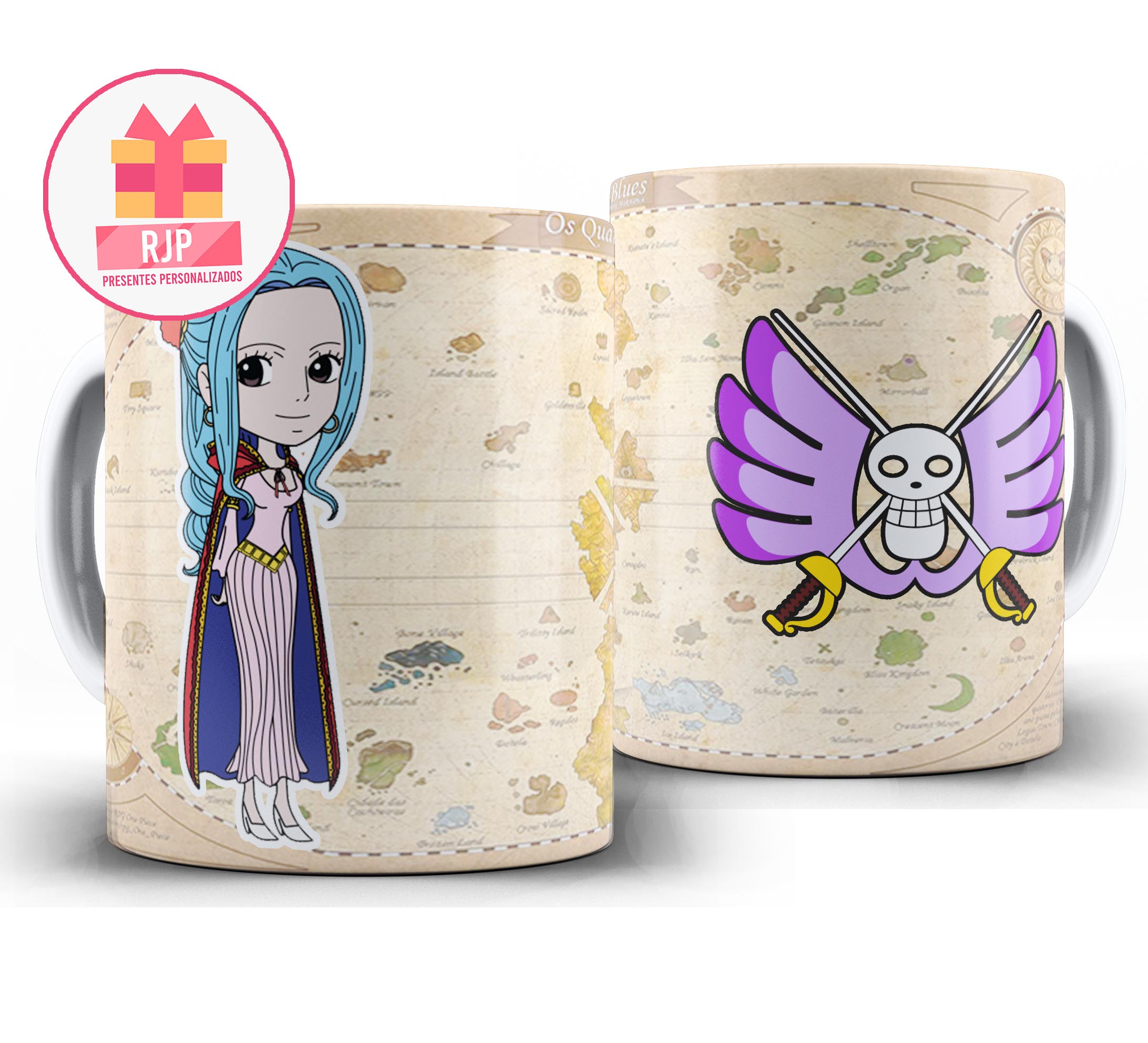 Caneca Anime - One Piece - Baroque Works - Nefertari vivi